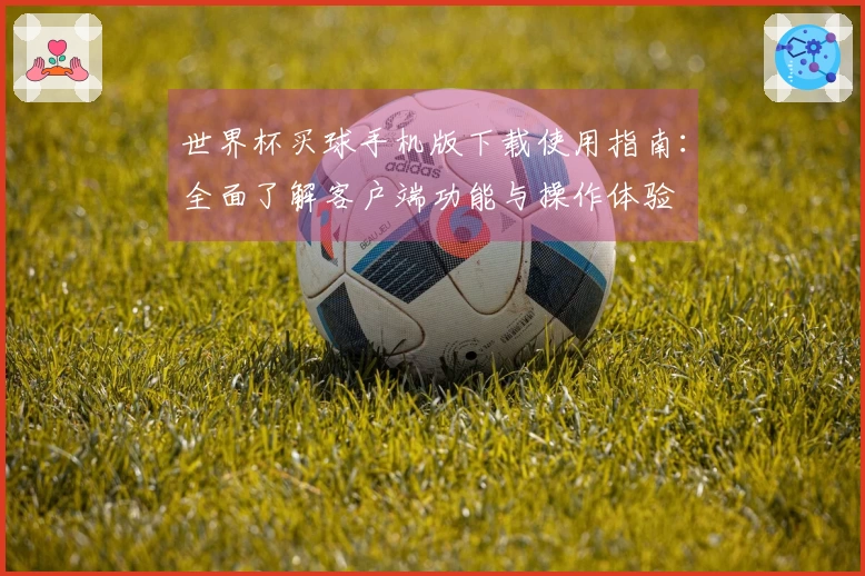 世界杯买球手机版下载使用指南：全面了解客户端功能与操作体验
